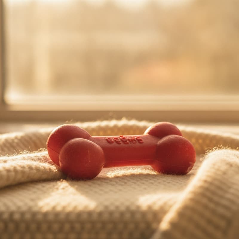 Red KONG classic dog chew toy